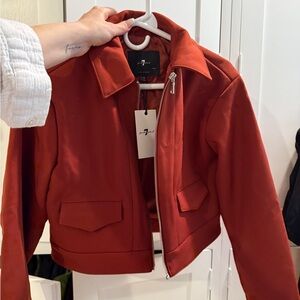 Elegant Red Women's Jacket by [Brand]